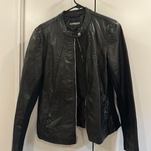 Black, leather jacket